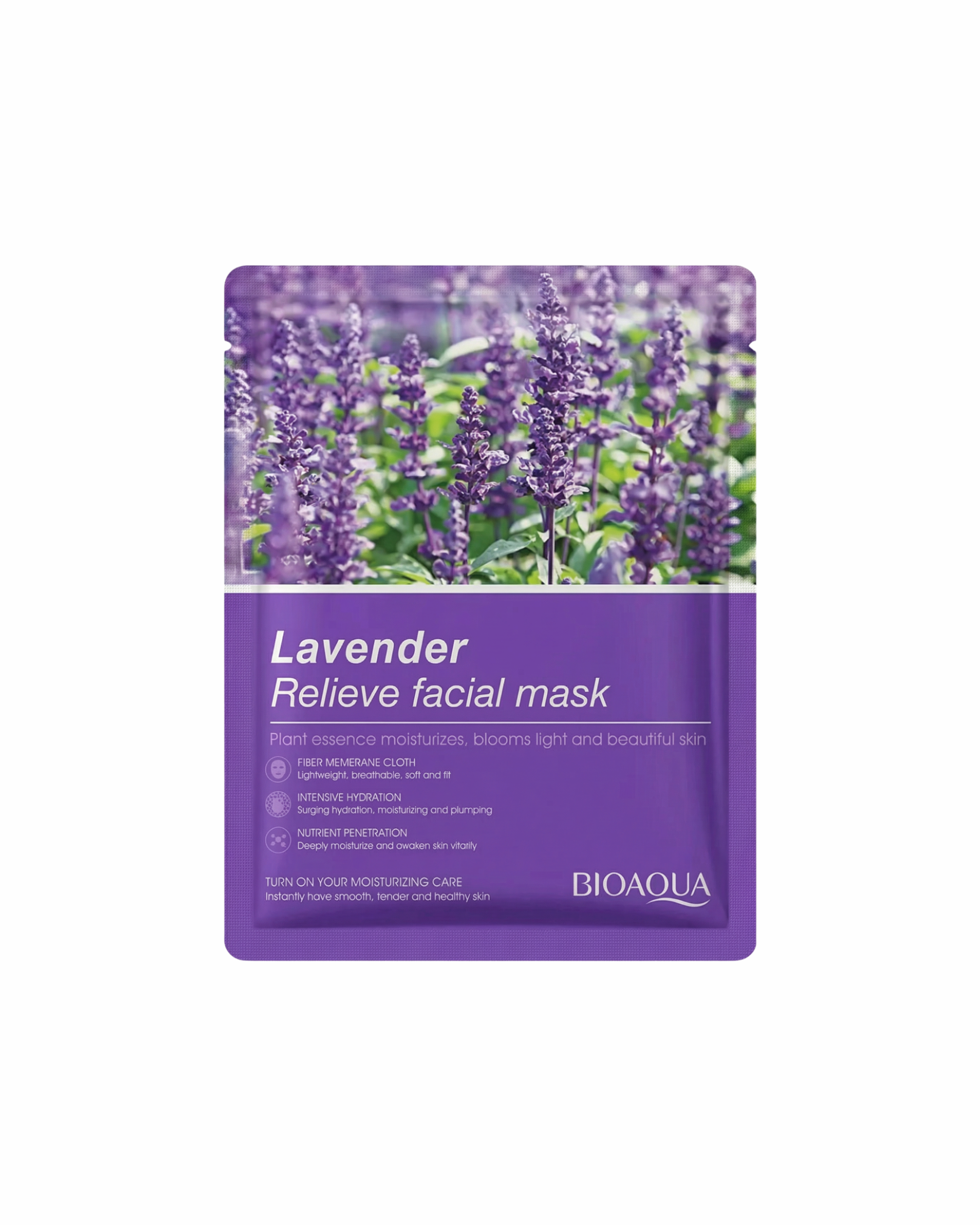 Untitled design BIOAQUA Lavender Relieve Facial Mask 35 gm - Image 1