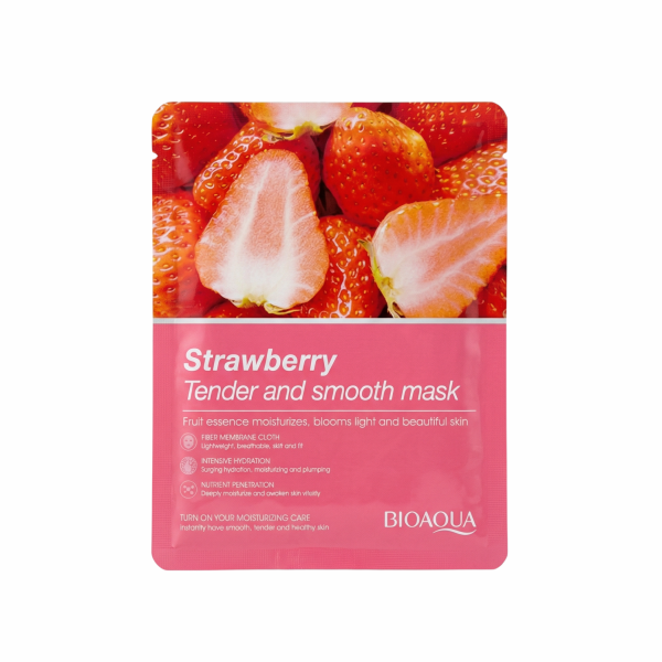 BIOAQUA Strawberry Tender and Smooth Sheet Mask 25g